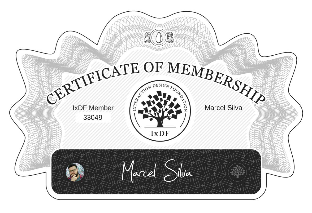 Certificate of Membership – Marcel Silva