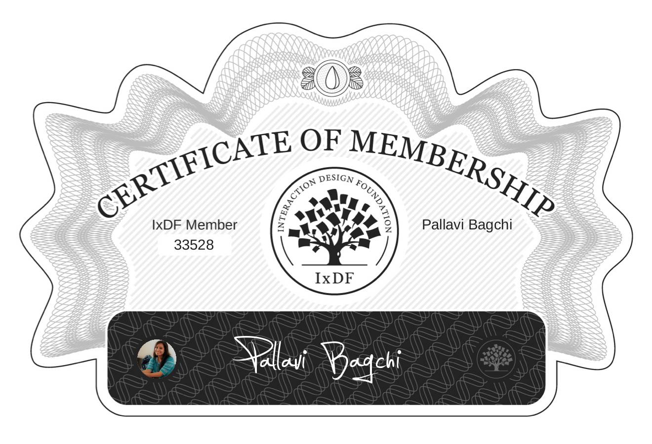 Certificate of Membership – Pallavi Bagchi