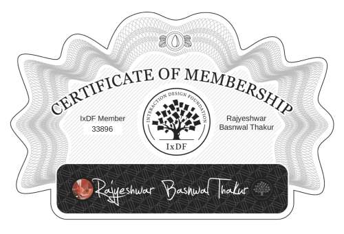 Certificate of Membership – Rajyeshwar Basnwal Thakur