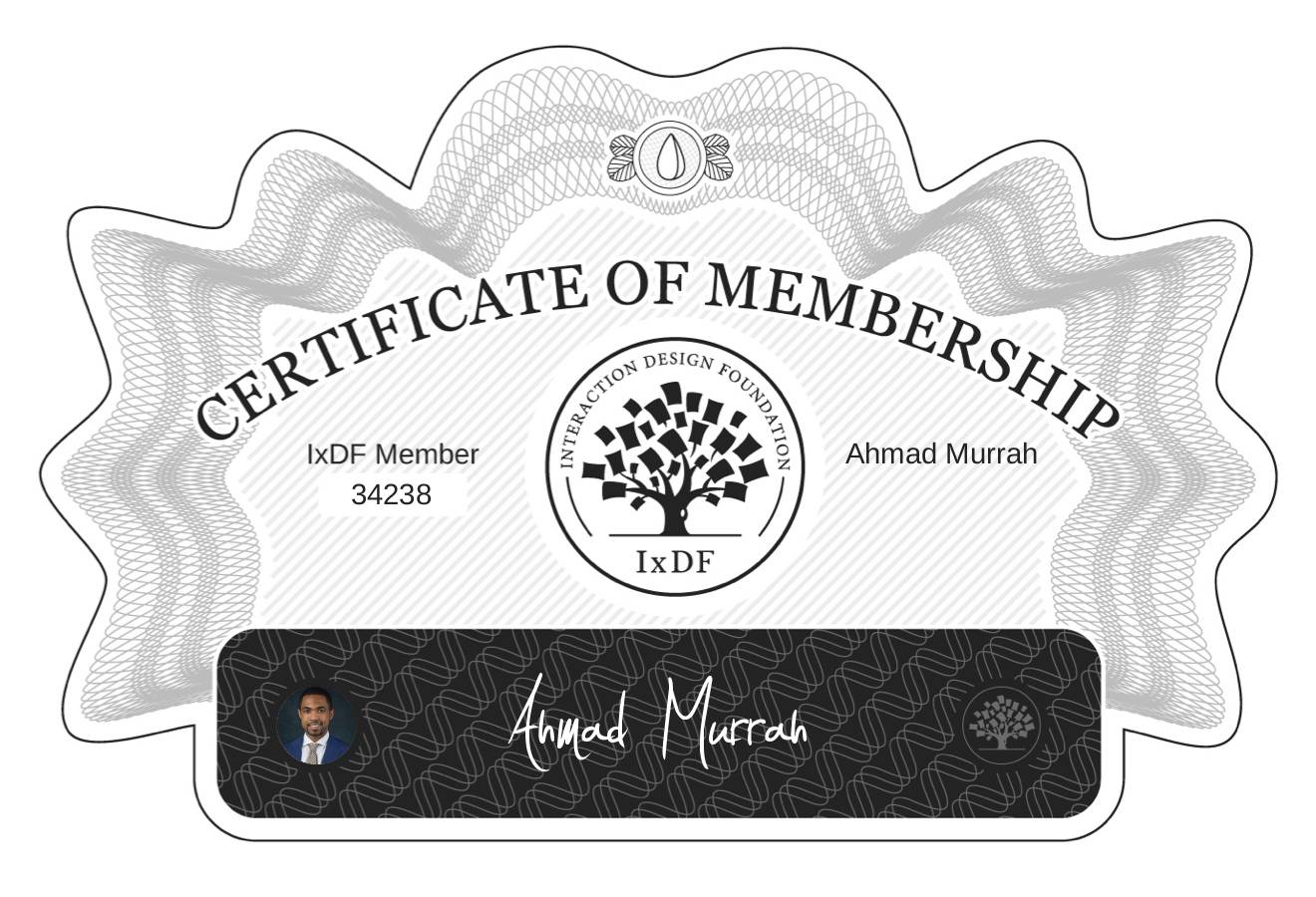 Certificate of Membership – Ahmad Murrah