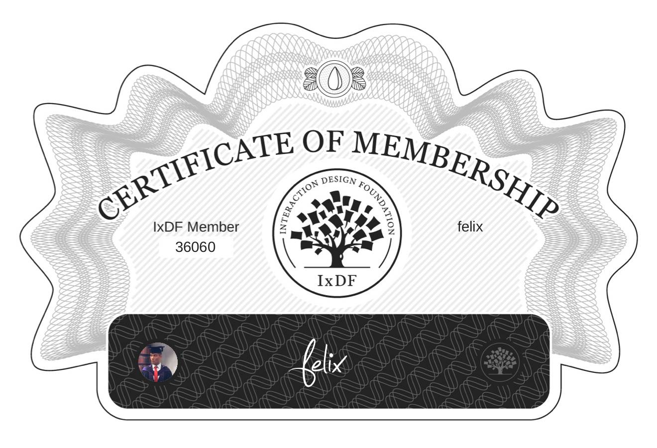 Certificate of Membership – felix