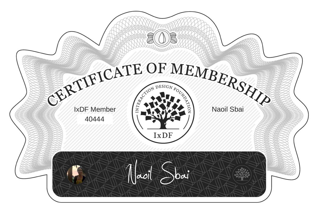 Certificate of Membership – Naoil Sbai