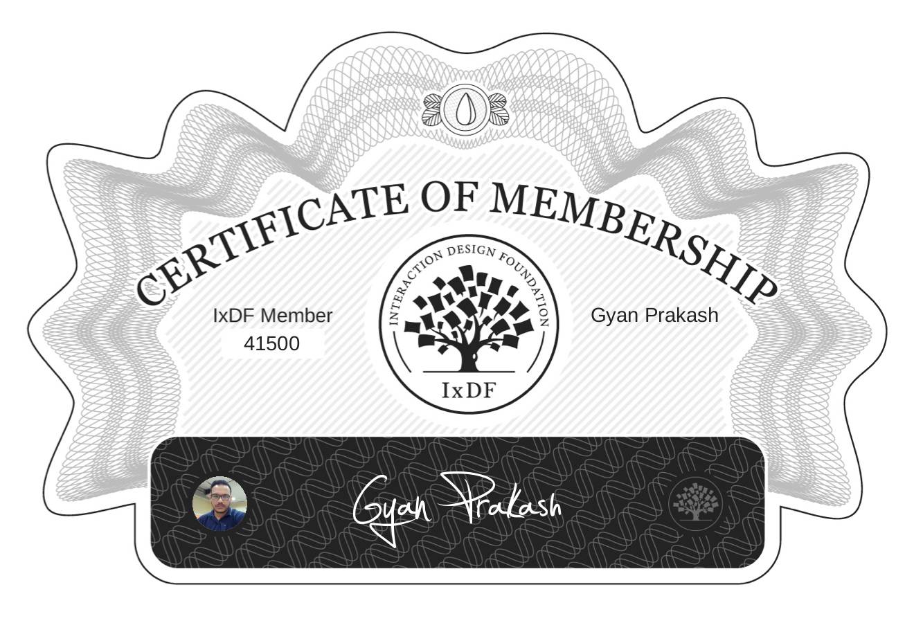Certificate of Membership – Gyan Prakash