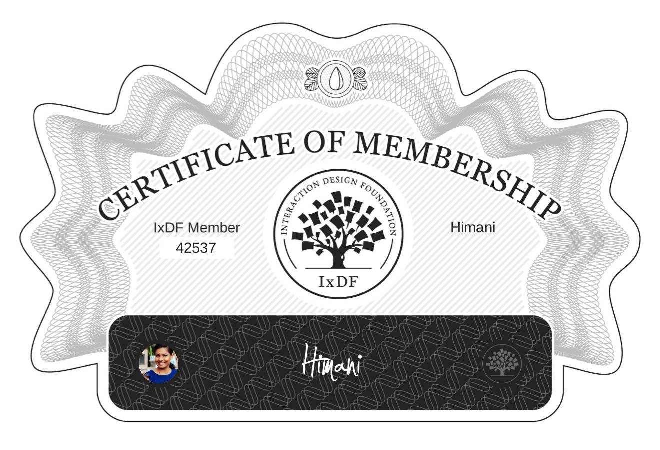 Certificate of Membership – Himani