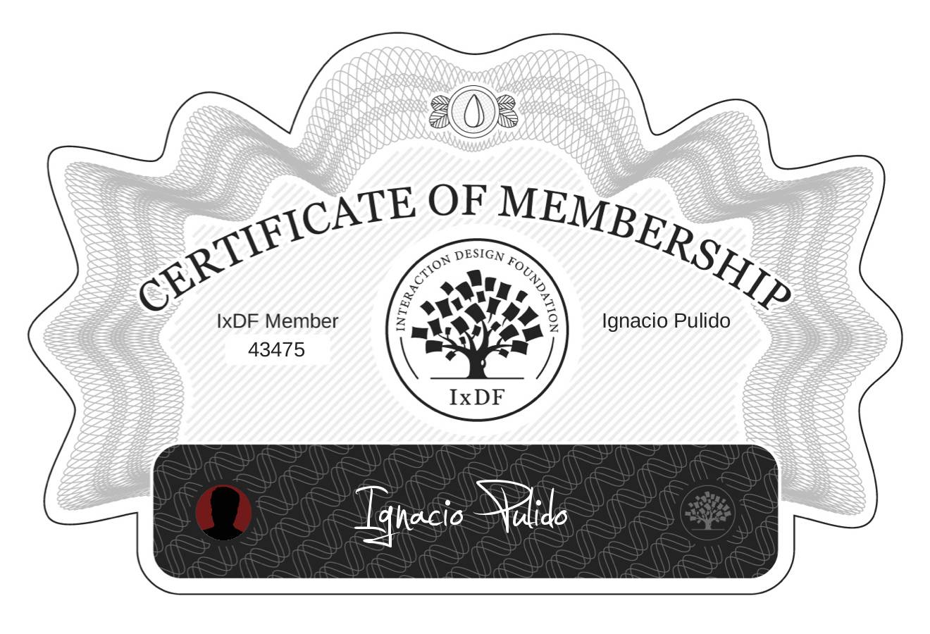 Certificate of Membership – Ignacio Pulido