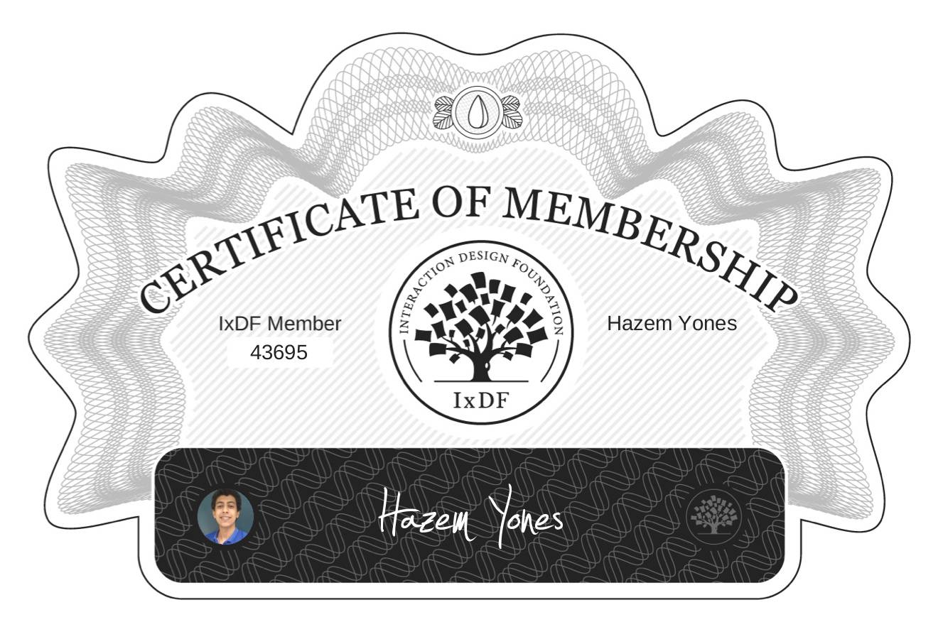 Certificate of Membership – Hazem Yones