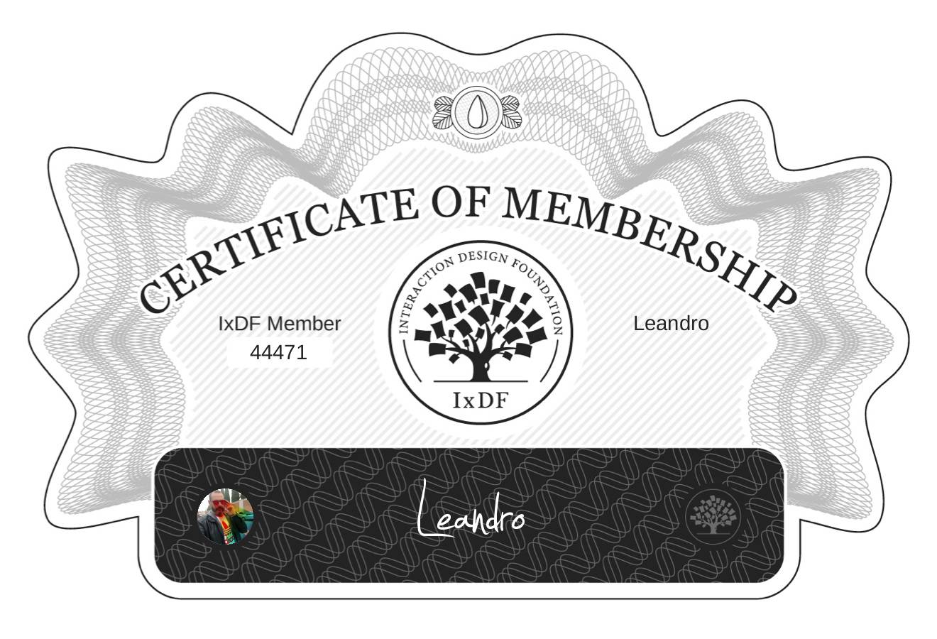 Certificate of Membership – Leandro