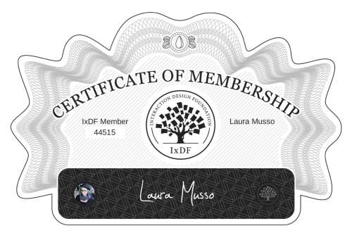 Certificate of Membership – Laura Musso
