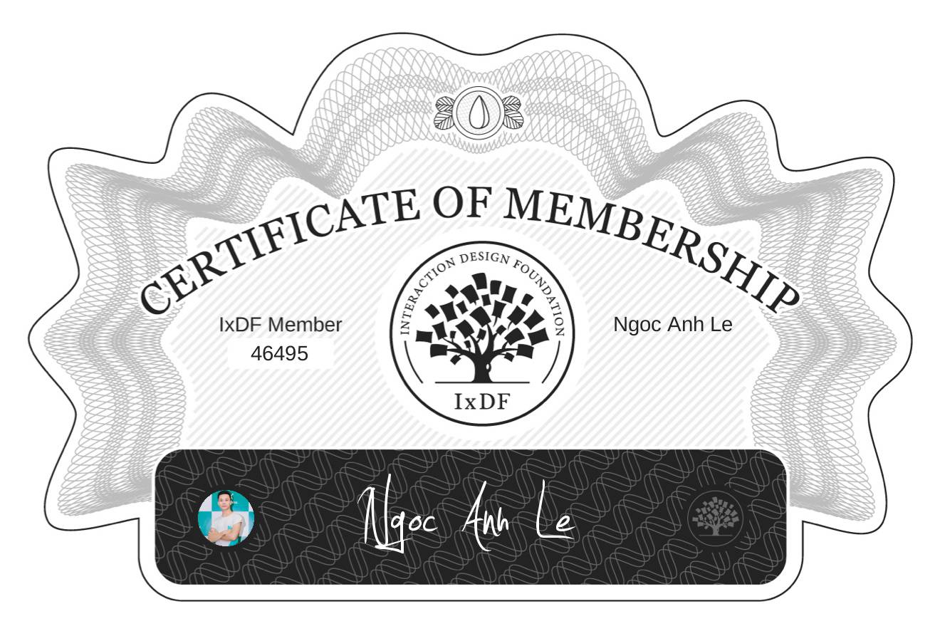 Certificate of Membership – Ngoc Anh Le