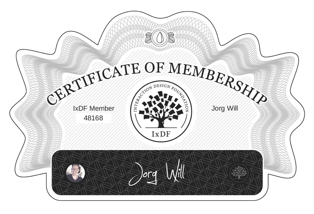 Certificate of Membership – Jörg Will