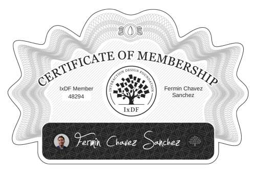 Certificate of Membership – Fermín Chávez Sánchez