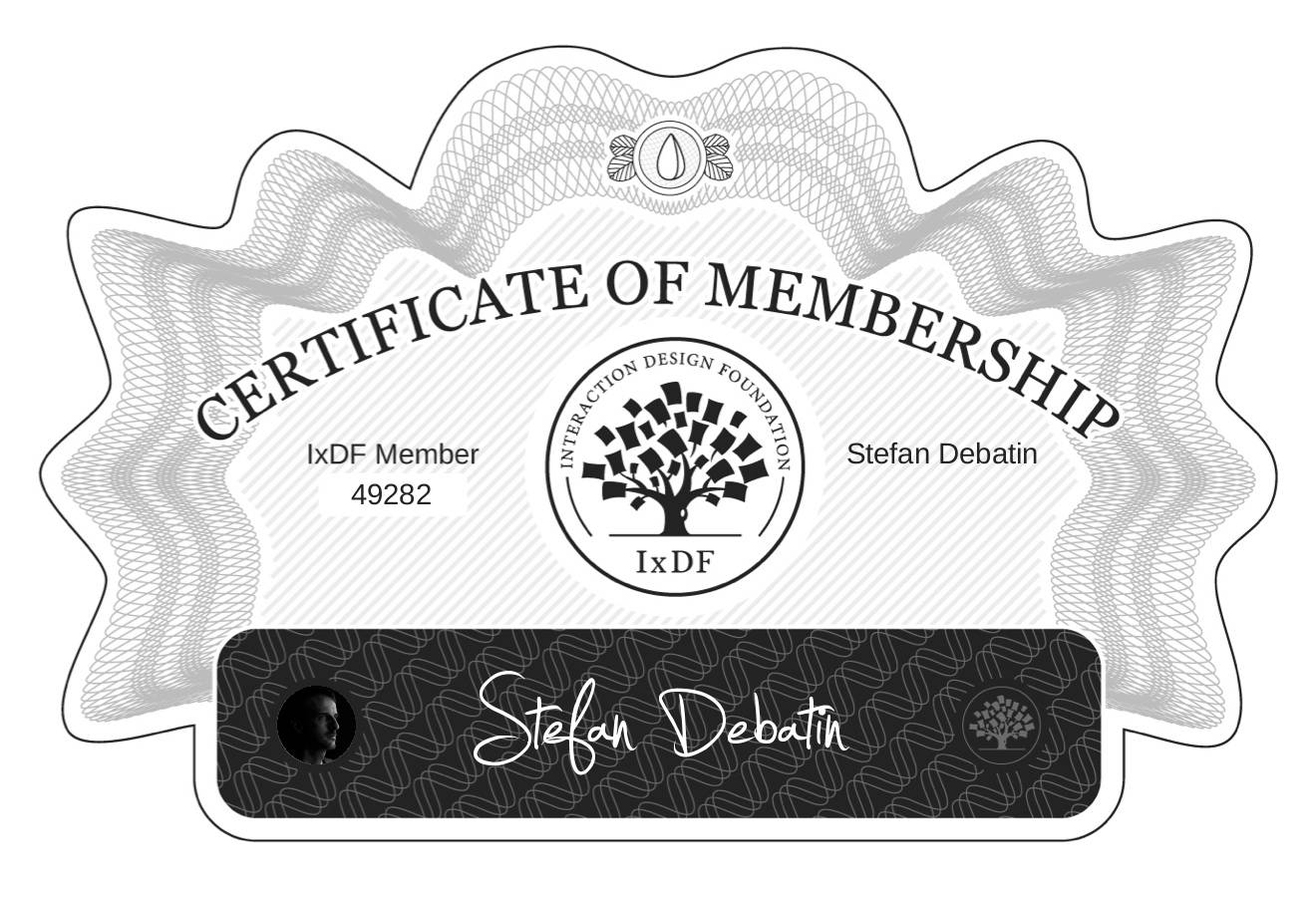 Certificate of Membership – Stefan Debatin