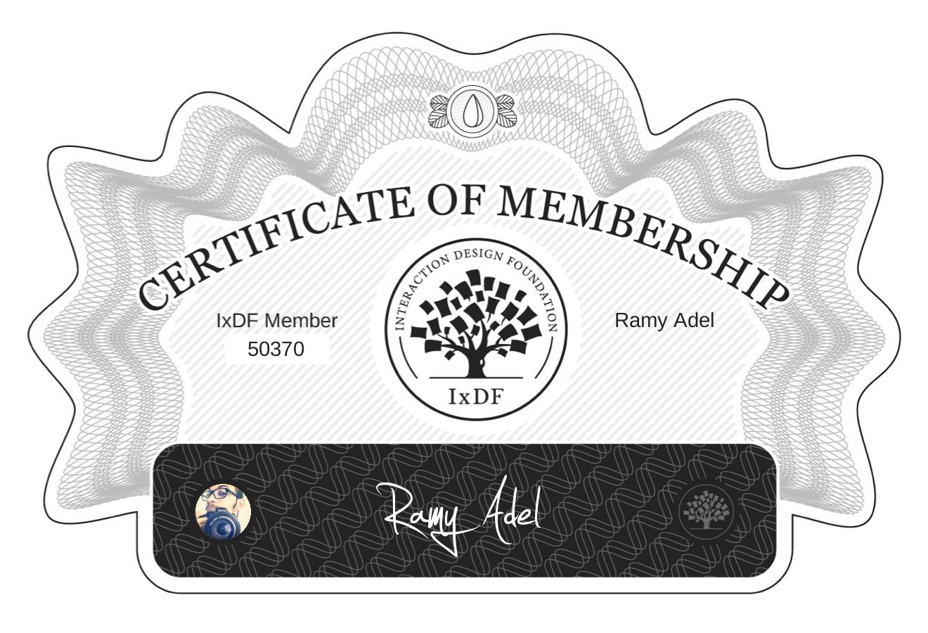Certificate of Membership – Ramy Adel