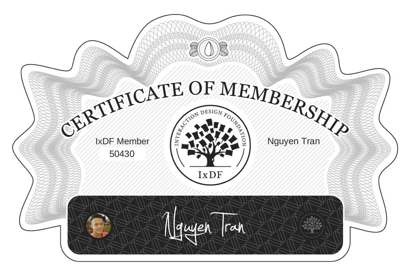 Certificate of Membership – Nguyen Tran