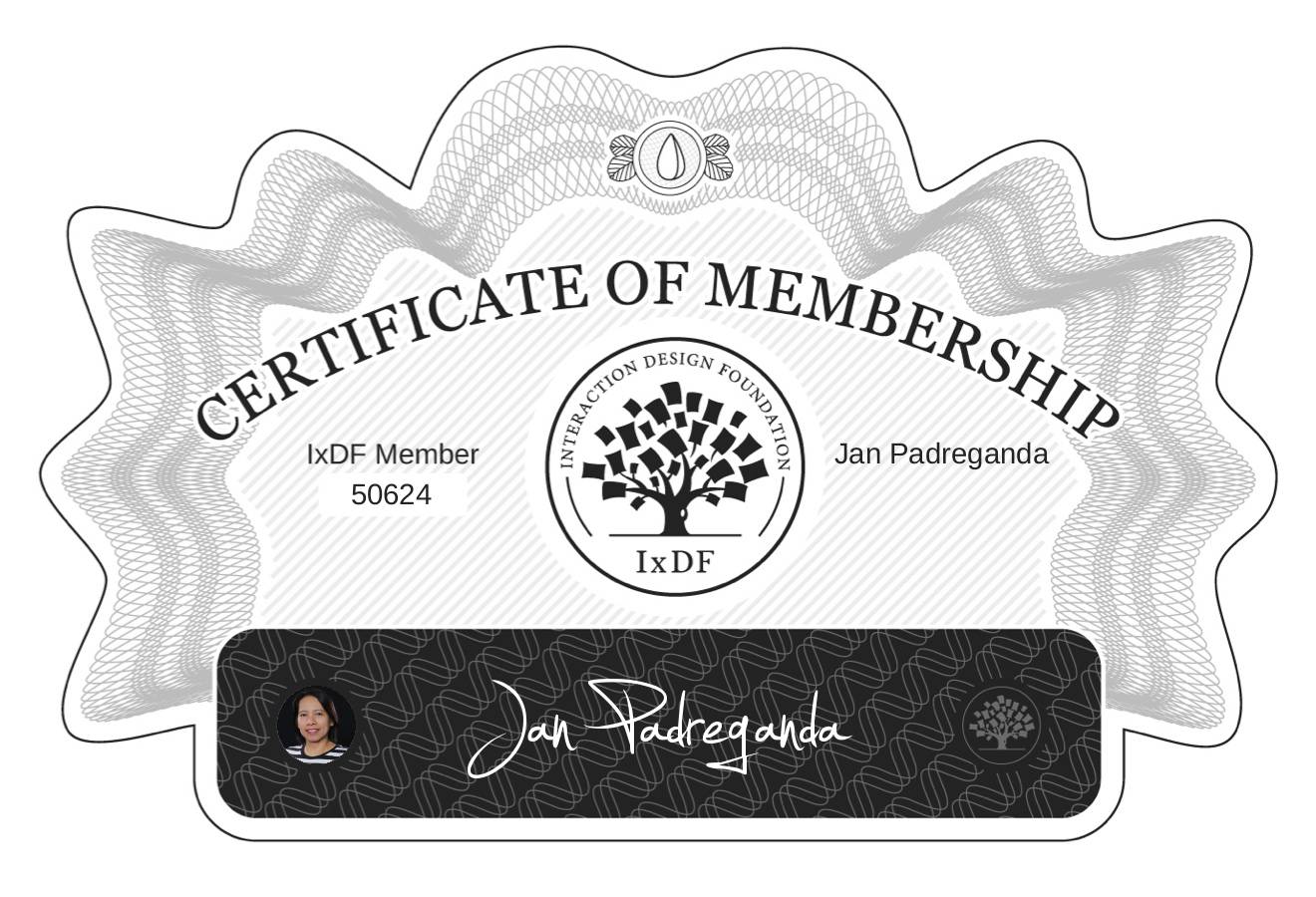 Certificate of Membership – Jan Padreganda