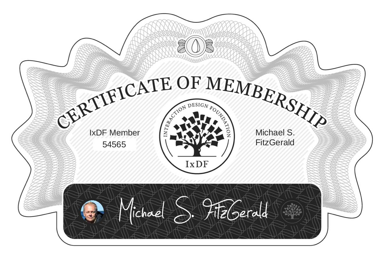 Certificate of Membership – Michael S. FitzGerald