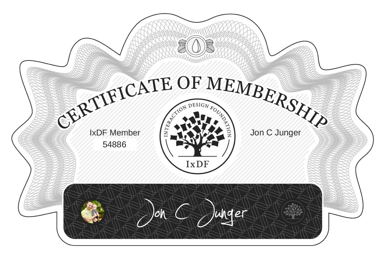 Certificate of Membership – Jon C Junger
