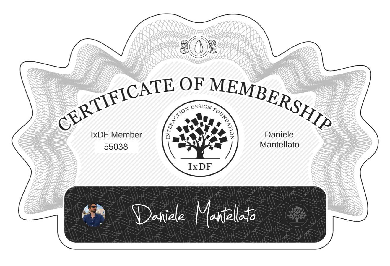 Certificate of Membership – Daniele Mantellato