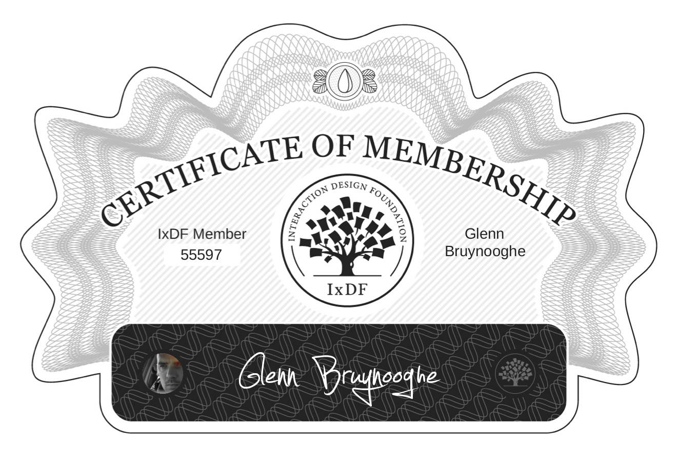 Certificate of Membership – Glenn Bruynooghe