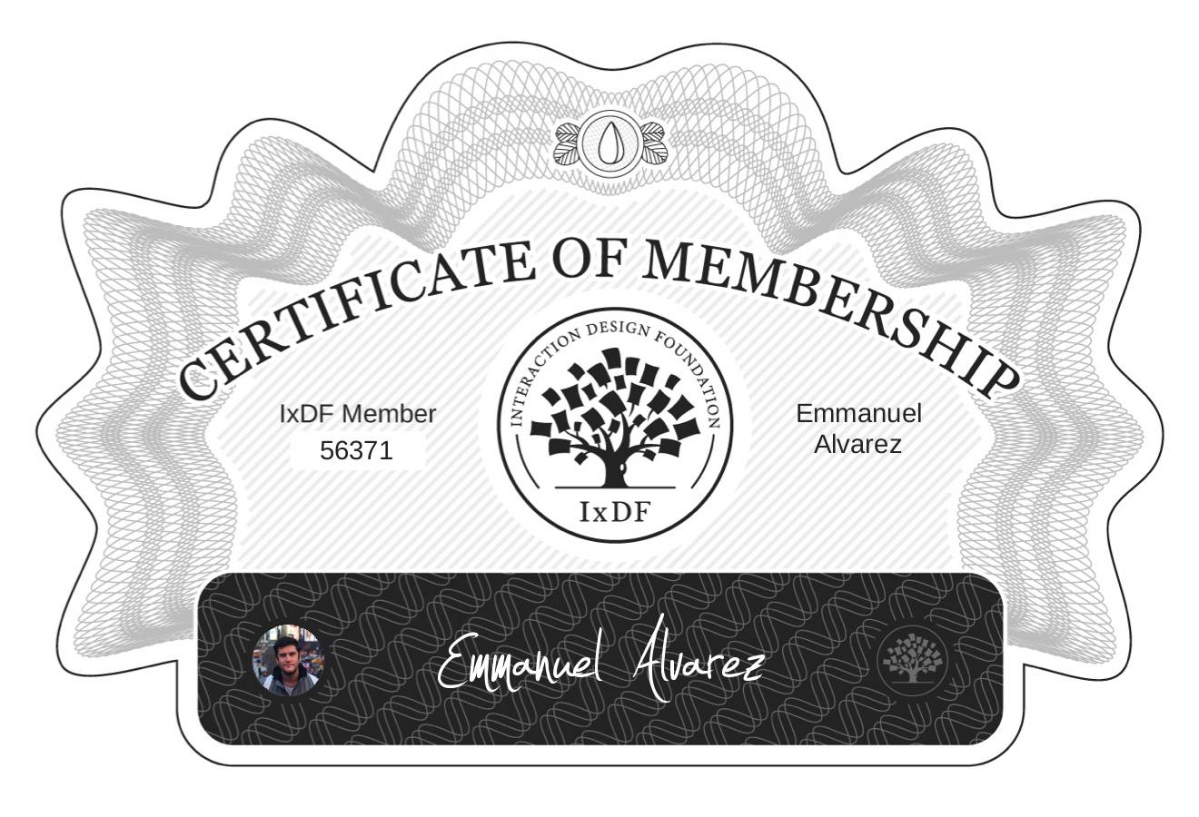 Certificate of Membership – Emmanuel Alvarez