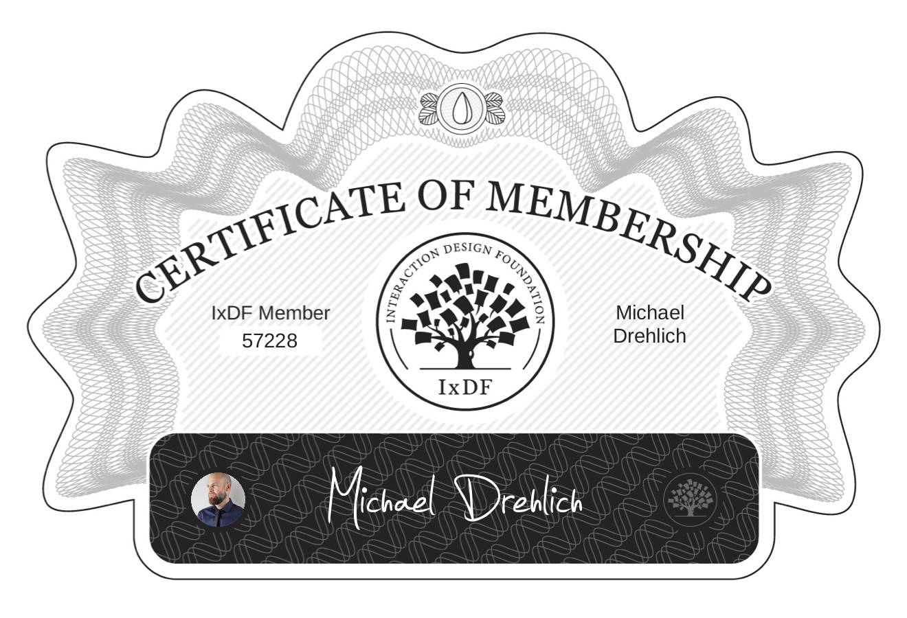 Certificate of Membership – Michael Drehlich
