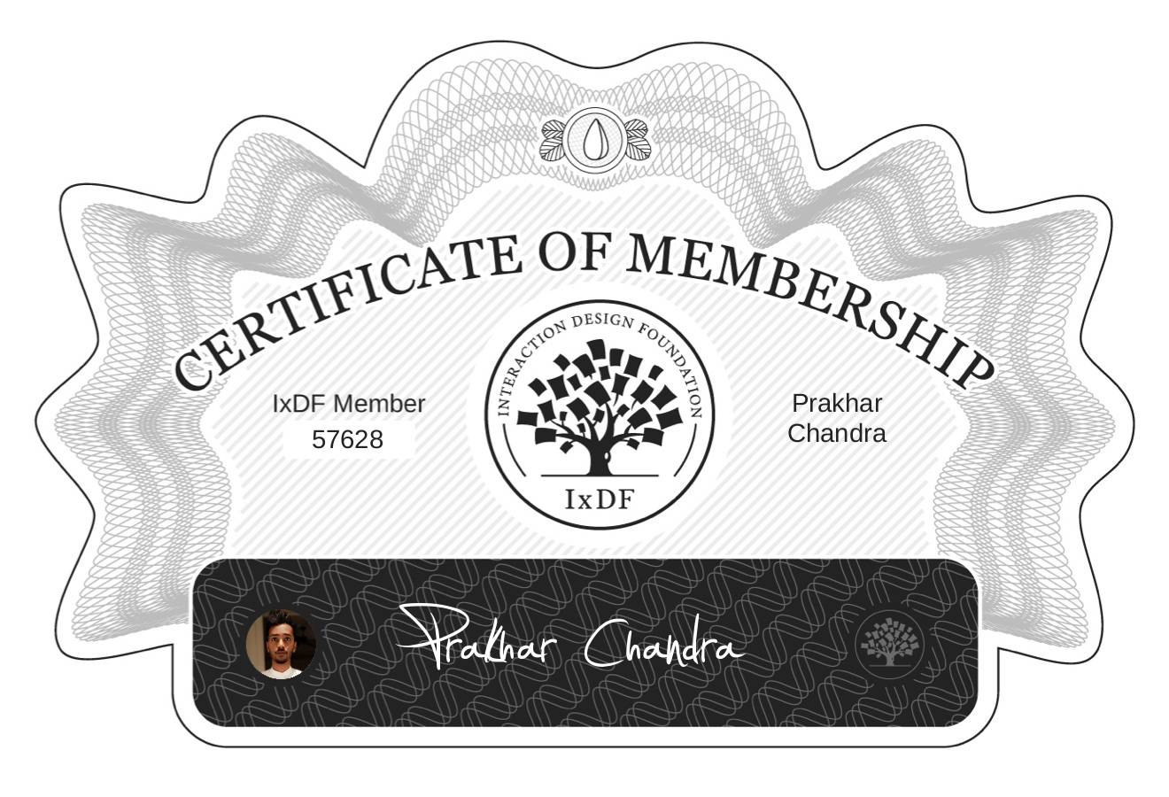 Certificate of Membership – Prakhar Chandra