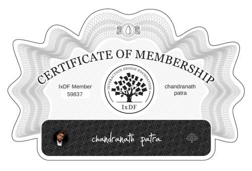 Certificate of Membership – chandranath patra