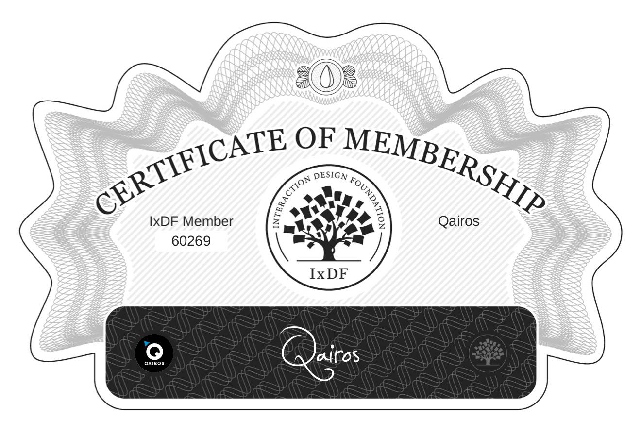 Certificate of Membership – Qairos