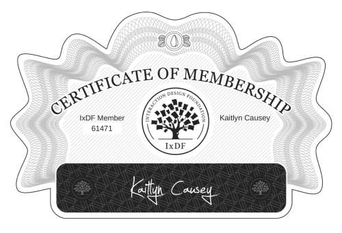 Certificate of Membership – Kaitlyn Causey