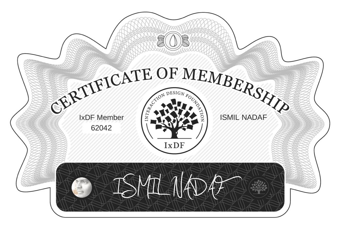 Certificate of Membership – ISMIL NADAF