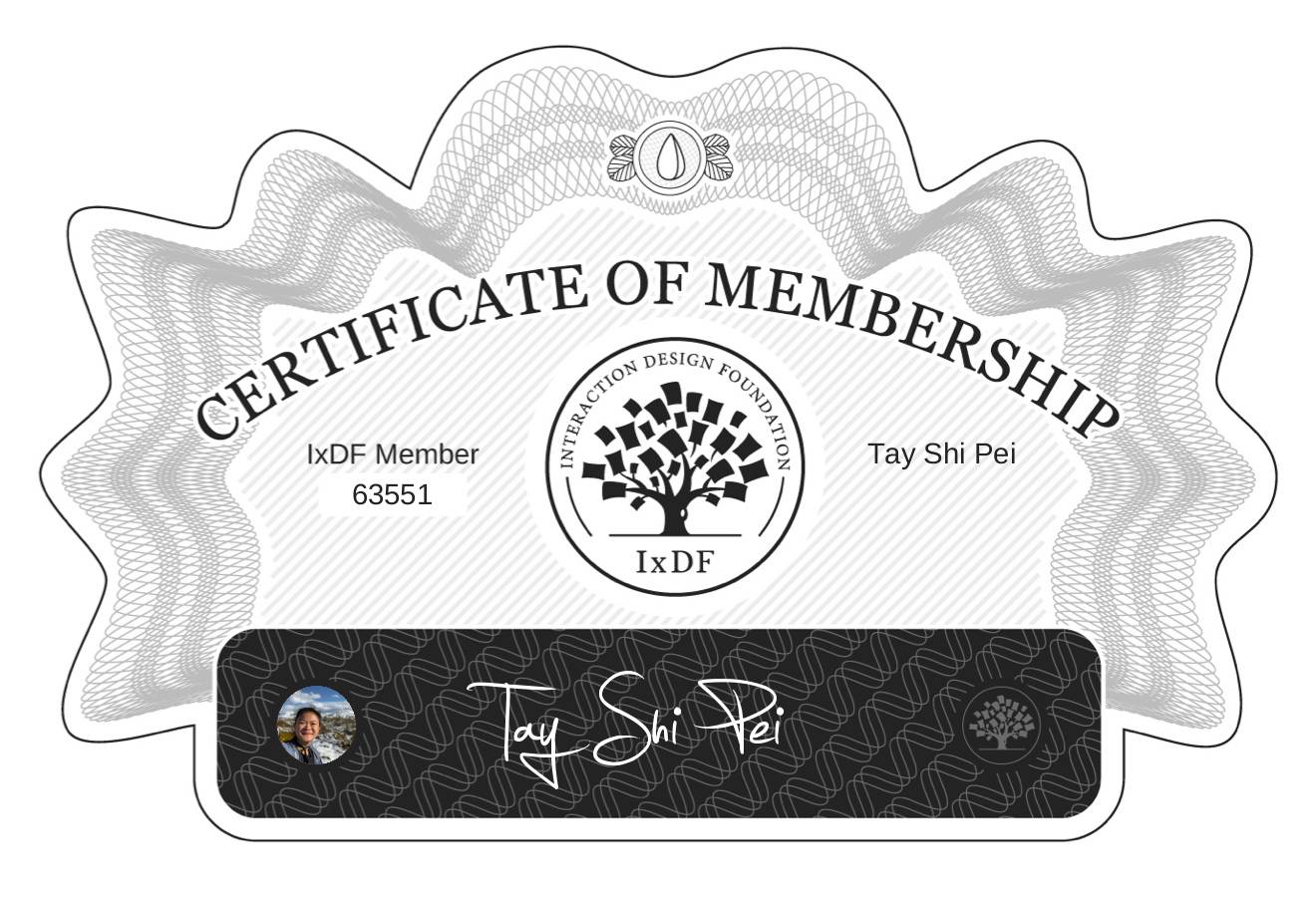 Certificate of Membership – Tay Shi Pei