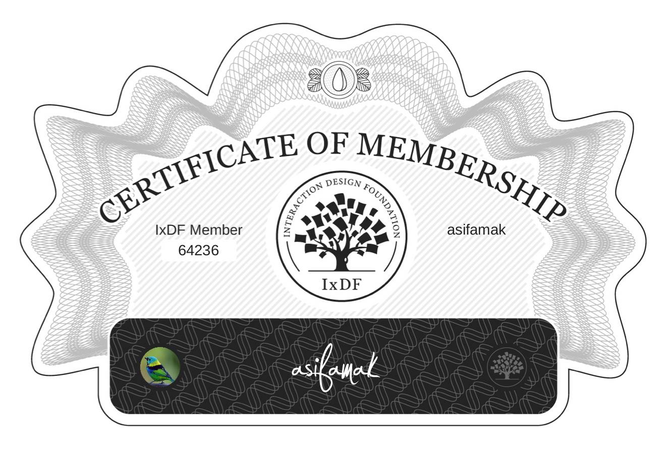 Certificate of Membership – asifamak