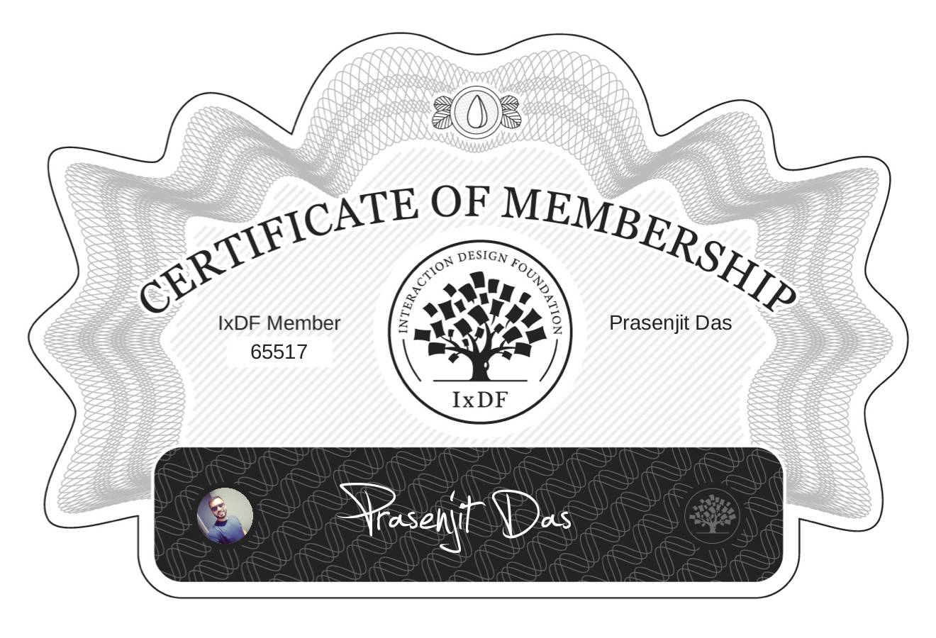Certificate of Membership – Prasenjit Das