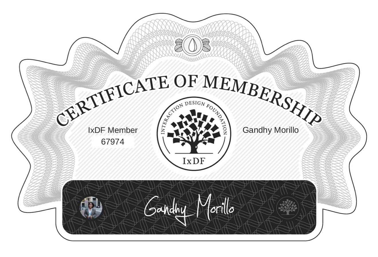 Certificate of Membership – Gandhy Morillo