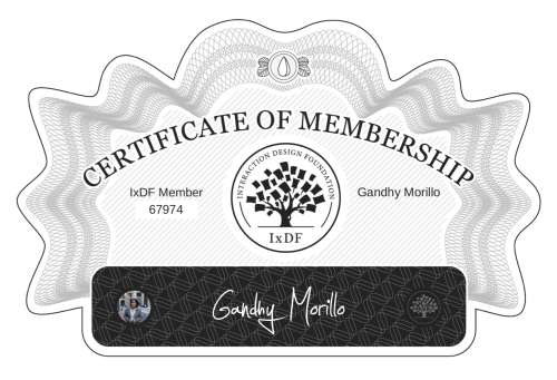 Certificate of Membership – Gandhy Morillo