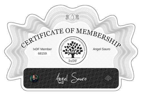 Certificate of Membership – Angel Sauro