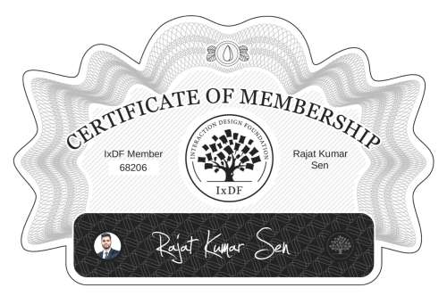 Certificate of Membership – Rajat Kumar Sen