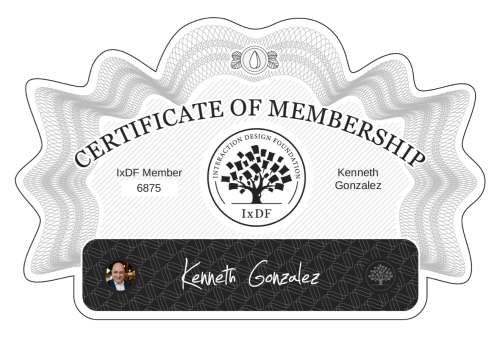 Certificate of Membership – Kenneth Gonzalez