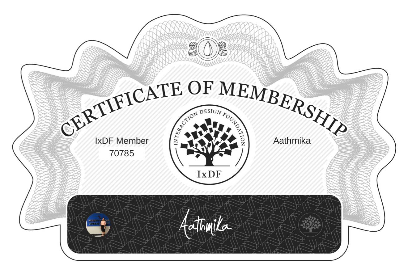 Certificate of Membership – Aathmika