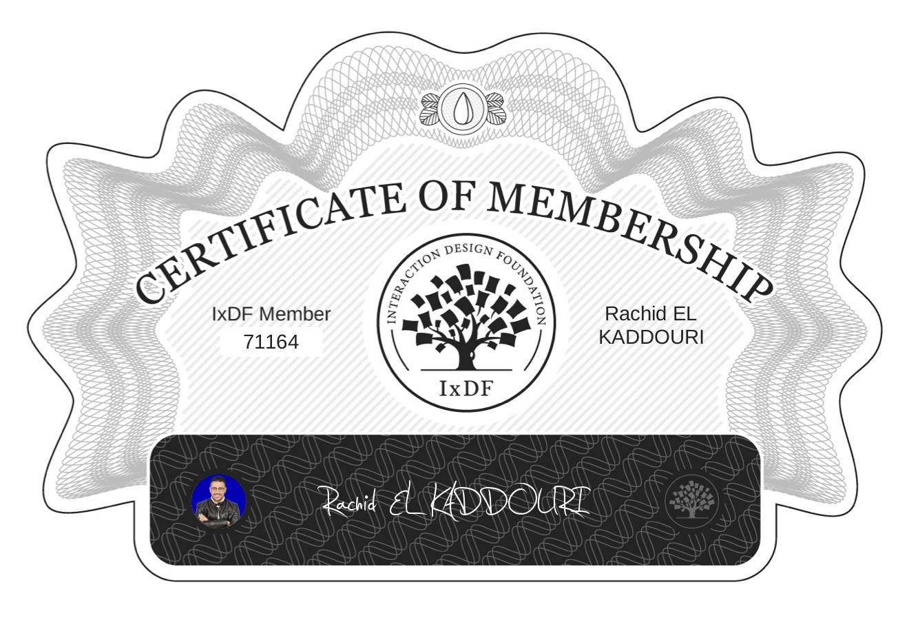 Certificate of Membership – Rachid EL KADDOURI