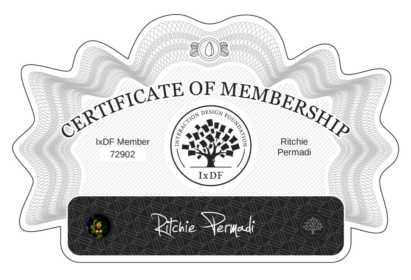 Certificate of Membership – Ritchie Permadi