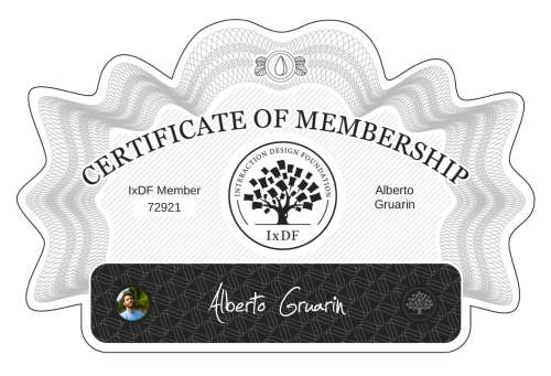 Certificate of Membership – Alberto Gruarin