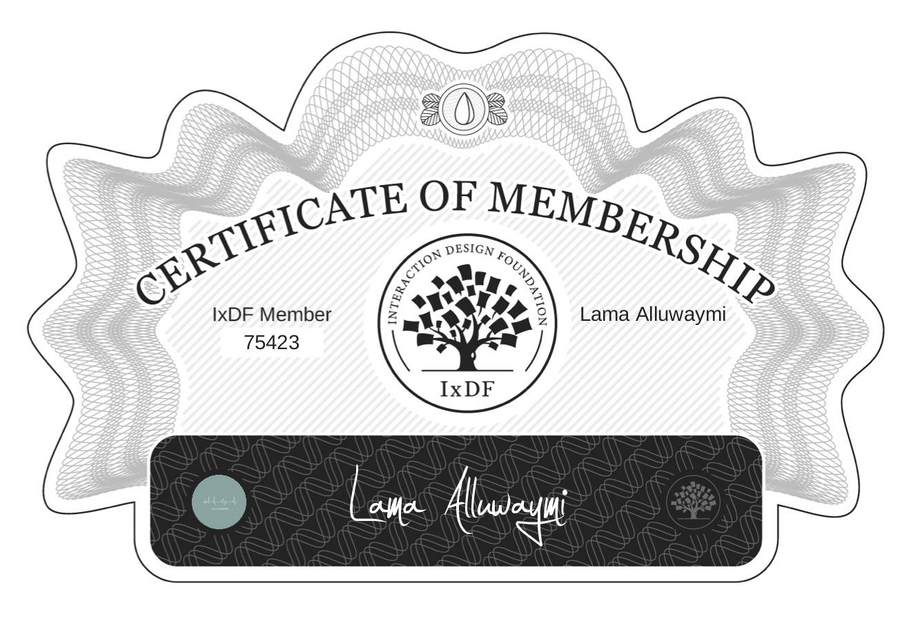 Certificate of Membership – Lama Alluwaymi