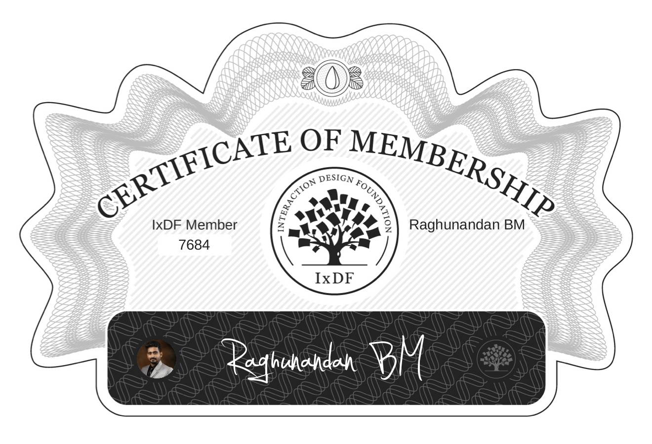 Certificate of Membership – Raghunandan BM