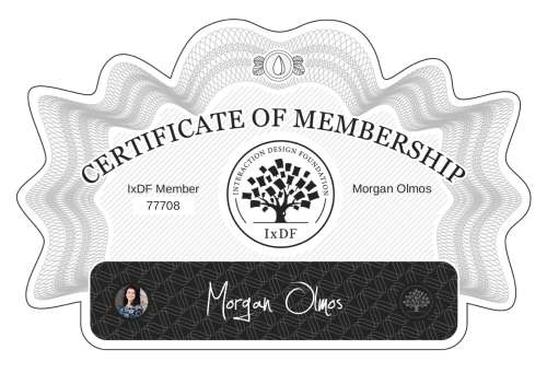 Certificate of Membership – Morgan Olmos