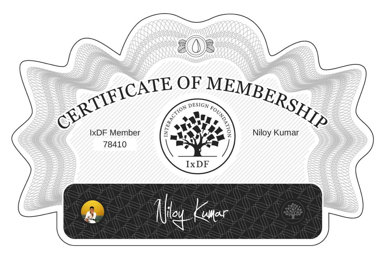 Certificate of Membership – Niloy Kumar
