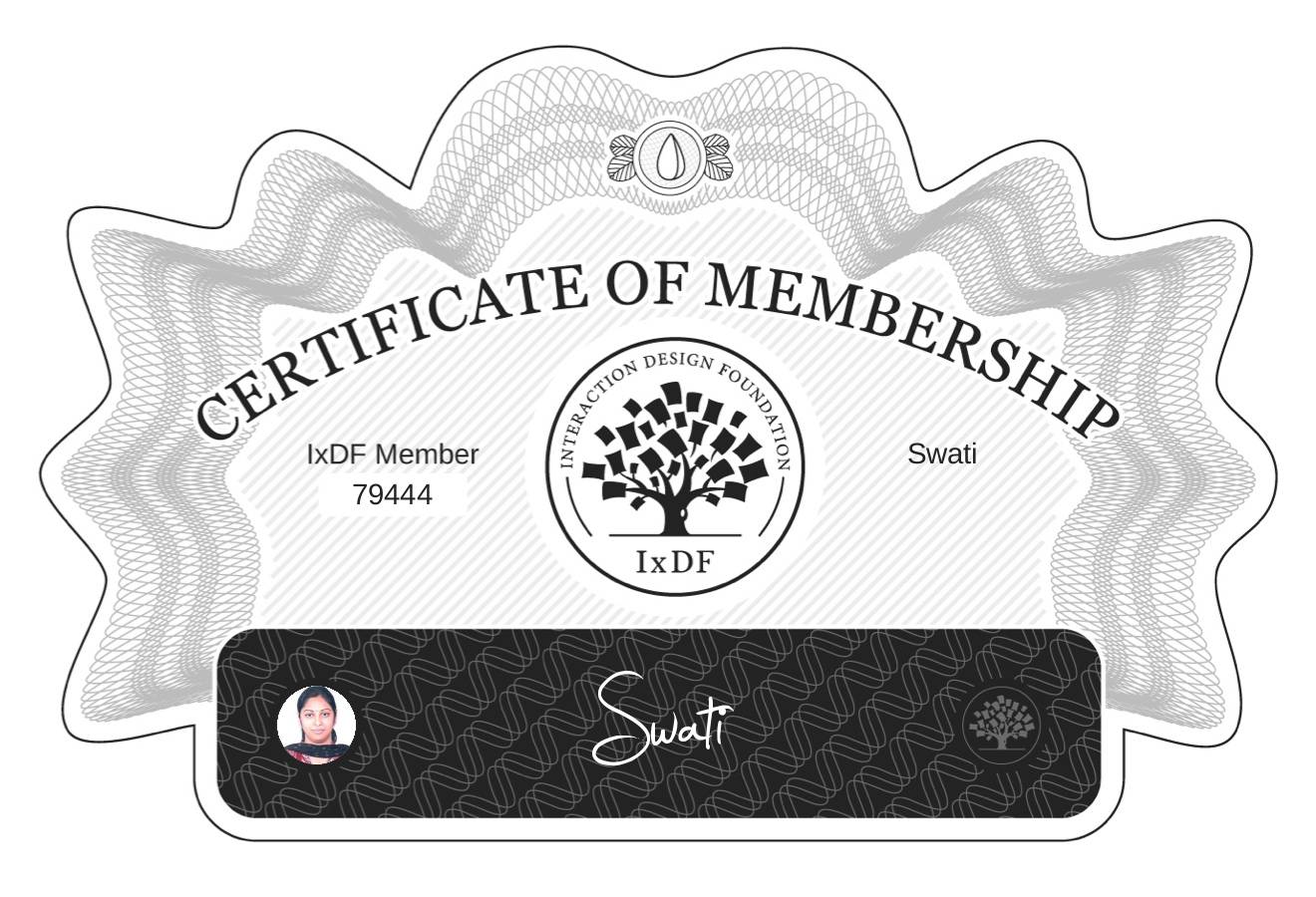 Certificate of Membership – Swati