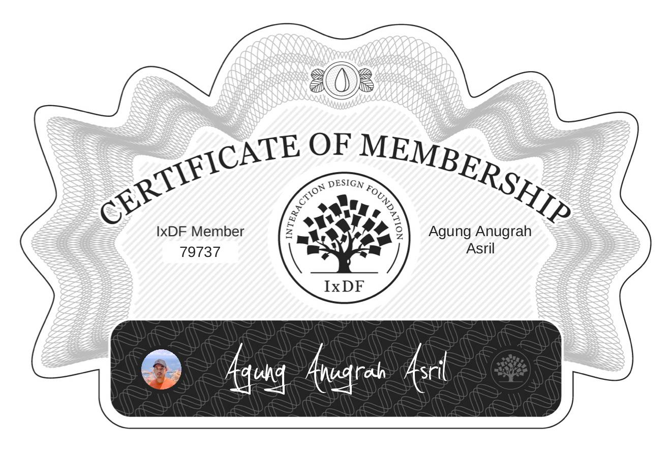 Certificate of Membership – Agung Anugrah Asril