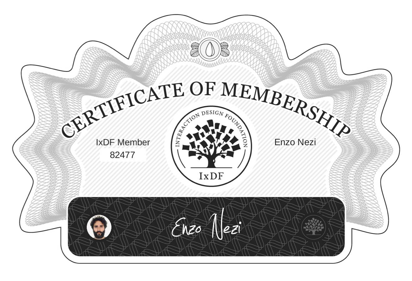 Certificate of Membership – Enzo Nezi