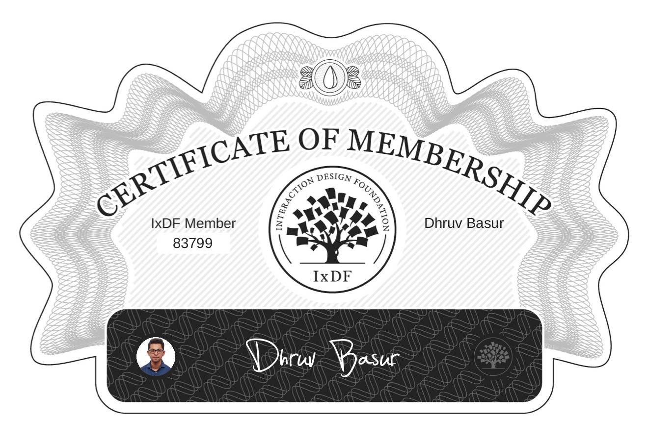 Certificate of Membership – Dhruv Basur